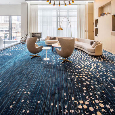 Salón comercial Alfombra de suelo de lana de lujo para hoteles Diseño de cine Teatro patrón personalizado