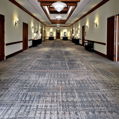 Abstract Patrón Hotel Lobby Hall Alfombra blanda de nylon para oficinas y dormitorios modernos