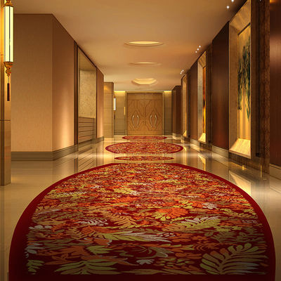 Diseño personalizado de la belleza de la alfombra impresa de nylon para la decoración del dormitorio del hotel