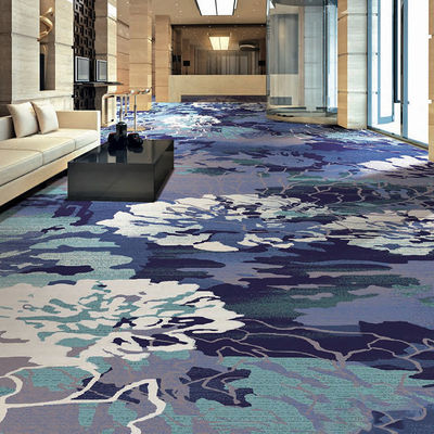 Rollo de alfombra comercial para el vestíbulo y los pasillos de los hoteles al estilo Axminster