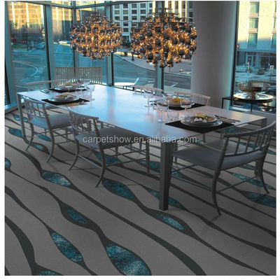 Alfombra en forma de rollo de baño exterior de hotel de nylon con pila cortada y técnicas de jacquard