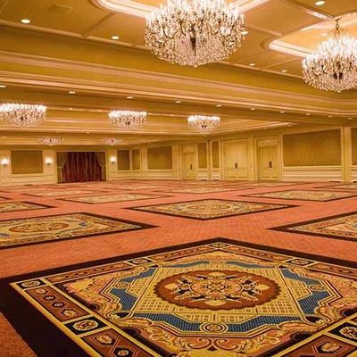 Alfombra de hotel 80% lana 20% suelo de la sala de banquetes de nylon Axminster personalizable