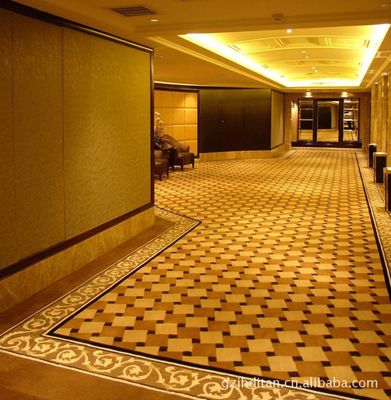 Alfombra de hotel 80% lana 20% suelo de la sala de banquetes de nylon Axminster personalizable