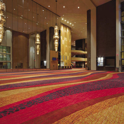 Alfombra de hotel de lujo alfombra de pared a pared rectangular con patrón de pila cortada
