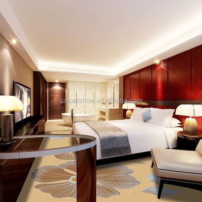 Apoyar Tamaños personalizados Alfombras de pasillo de hotel modernas con diseño de jacquard floral personalizado