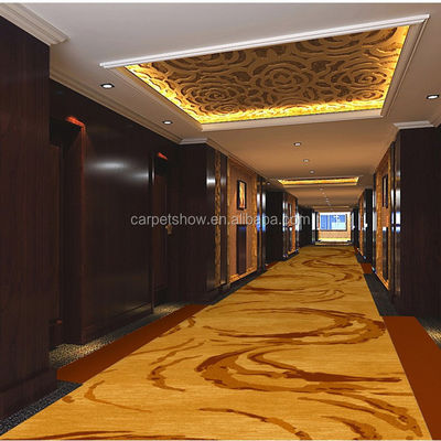 Apoyar Tamaños personalizados Alfombras de pasillo de hotel modernas con diseño de jacquard floral personalizado