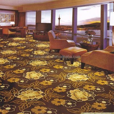 Alfombra de salón de baile clásica tejida por máquina en colores personalizados para hoteles de lujo