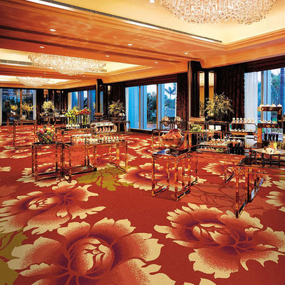 Revestimiento de poliéster Axminster Floral Design Alfombra impresa comercial con y Broadloom