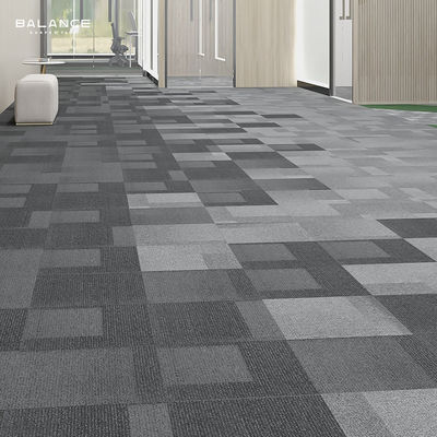 Carpetas para oficinas comerciales de 50x50 de nylon de espesor con construcción de pila de bucle de varios niveles