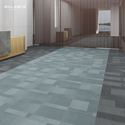 Carpetas para oficinas comerciales de 50x50 de nylon de espesor con construcción de pila de bucle de varios niveles