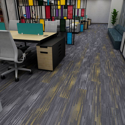 Solución de pisos de oficina 25 x 100 baldosas de alfombra con diseño antiderrapante y de pila media