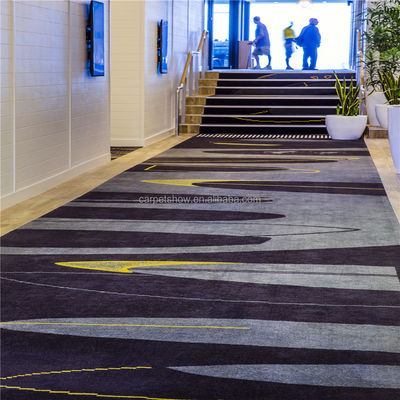 7 mm Alturas de pila Alfombra de Axminster para hotel y solución de pisos de cine