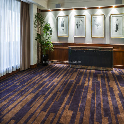 7 mm Alturas de pila Alfombra de Axminster para hotel y solución de pisos de cine