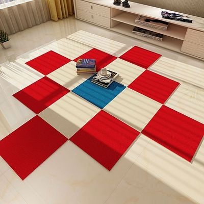 espesor total 9,5 mm azulejos de alfombra autoadhesivos para alfombra central en la habitación de los niños