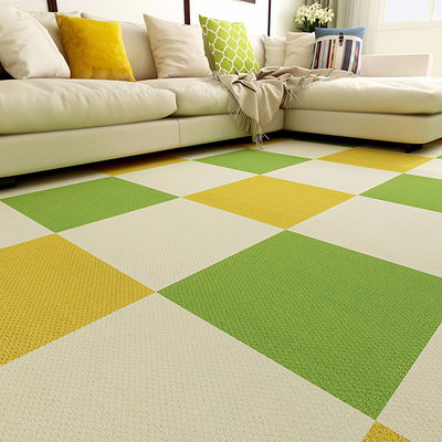 espesor total 9,5 mm azulejos de alfombra autoadhesivos para alfombra central en la habitación de los niños