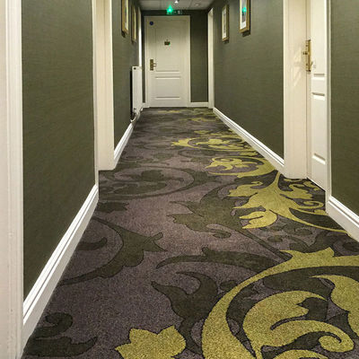 Juto o PP con respaldo floral Axminster Modelo de alfombra de pared a pared 80% Lana y 20% Nylon