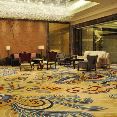 Juto o PP con respaldo floral Axminster Modelo de alfombra de pared a pared 80% Lana y 20% Nylon