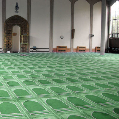 Iglesia a medida de pared a pared Axminster Roll de alfombra para la habitación del hotel musulmán respaldo de PP de vuelta