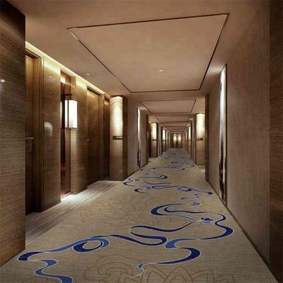 Pasillo del hotel PET FRIENDLY 100% Lana Nz Alfombra Axminster con diseño personalizado de lujo