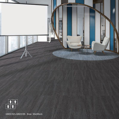 Piso de oficinas comerciales y de hoteles Lavable Moderno Tejas de alfombra de nylon PE con respaldo