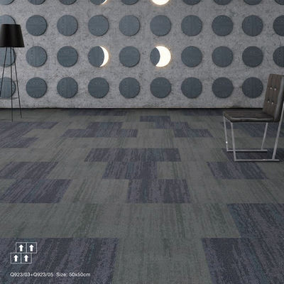 Mulit nivel de la pila de bucle azulejos de alfombra comercial con diseño moderno y respaldo a prueba de agua