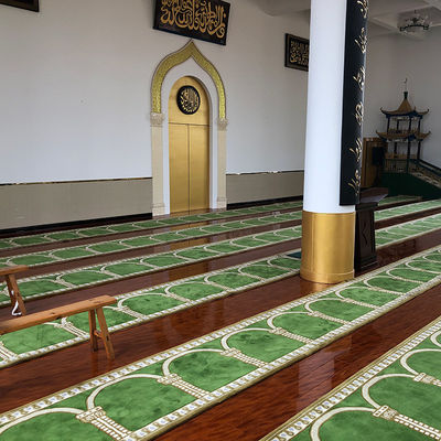 Alfombra hecha a máquina para mezquita iglesia de lana lavable / de nylon pasillo a prueba de fuego