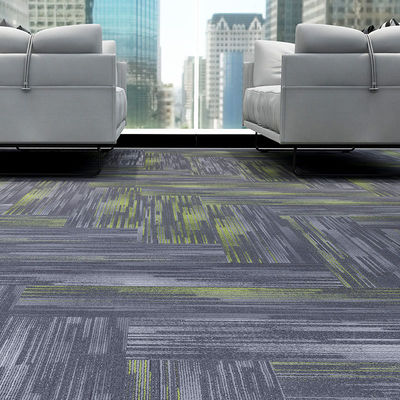 Oficina estilo moderno 100% Resilya de nylon cuadrado linealidad de piso extraíble alfombra 50x50