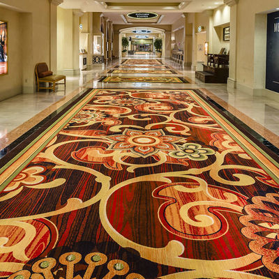Alfombra de Axminster para el pasillo en el hotel de 5 estrellas Función de habitación de invitados hecha por máquina