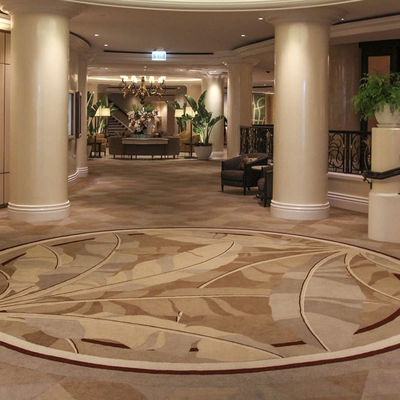 Alfombra de Axminster para el pasillo en el hotel de 5 estrellas Función de habitación de invitados hecha por máquina