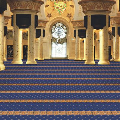 Patrones personalizados Mezquita de oración alfombra cortada pila Construcción 4 * 25 M rollo Mezquita musulmana