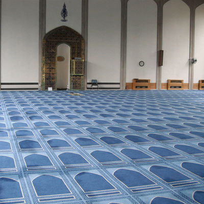 Alfombra de oración para restaurantes y mezquitas con respaldo de yute y PP y patrones personalizados 4 * 25 M Roll