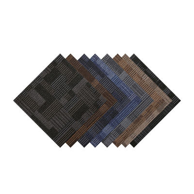 50x50 Tejas de alfombras de oficina con patrones impresos de jacquard hechos a mano y diseño antideslizante