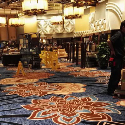 5 Estrellas Alfombras Hotel estilo Sala de banquetes Alfombra de Axminster Modelo abstracto hecho a máquina