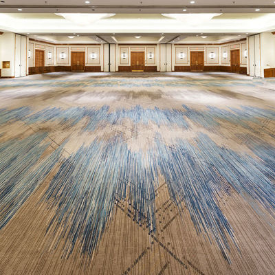 Rolos de alfombras extra gruesas de hotel en diseño personalizado y colores puntiagudos para el pasillo