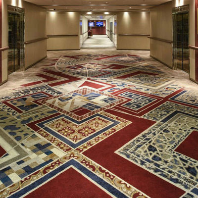 Alfombra de poliamida de estilo hotel, rodillos suaves con tufos para interiores y exteriores superiores y de diseño
