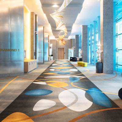 Salones de banquetes Pasillo antibacteriano Hotel de 5 estrellas Alfombras de Axminster Sala Pisos Alfombra