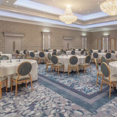 Salones de banquetes Pasillo antibacteriano Hotel de 5 estrellas Alfombras de Axminster Sala Pisos Alfombra