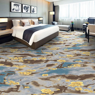 Alfombra impresa de nylon de patrón personalizado para hoteles Salones Entradas Pasillos Interior