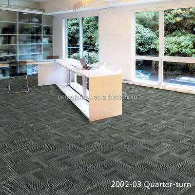 Hoteles modernos 100x100 PVC alfombras de alfombra con dormitorio para adolescentes y peso de pila 520g / m2