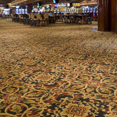 Sala de reuniones cortar pila Axminster diseño lana alfombra de nylon con diseño de patrón personalizado