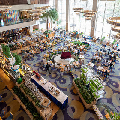 Alfombra de hotel púrpura personalizada de pila media para el salón Infiero de lujo