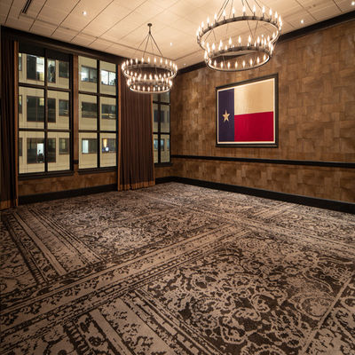 Alfombra de pared a pared de pila media para el final del hotel Sala de banquetes Peso de pila 1000g-2606g/m2