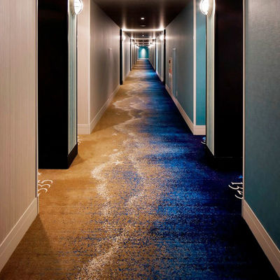 Alfombra de piso de pasillo de hotel comercial con 3,66m 12ft o 4m 13,12ft de ancho