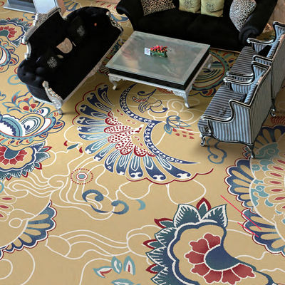 Salón de baile y habitación de hotel Rectángulo Axminster Hotel Alfombra TAPI de nylon Moqueta impresa