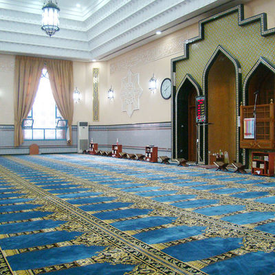 Alfombra esponjosa de forma rectangular alfombra de mezquita personalizada para sala de estar altura media de pila