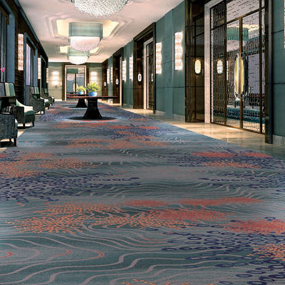 Patrón floral cortado pila hotel alfombra de pasillo para banquete de lujo casino personalización