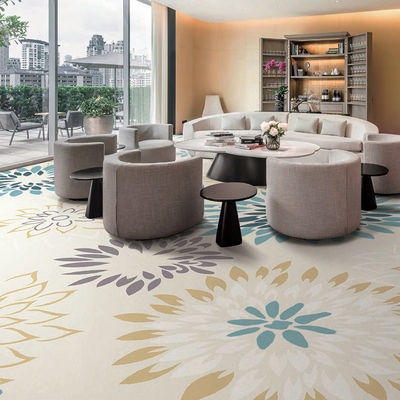 Alfombra y alfombra para el piso rectangular de la sala de banquetes del hotel de 5 estrellas