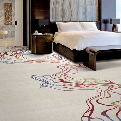 Alfombra y alfombra para el piso rectangular de la sala de banquetes del hotel de 5 estrellas
