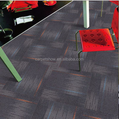 100*100 cm de tejas de oficina modulares de nylon con altura de pila de 4,5 mm para espacios comerciales