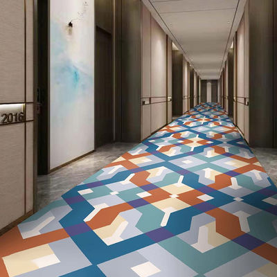 80 por ciento de lana y 20 por ciento de nylon con almohadillas alfombras de pasillo de hotel para diseño moderno